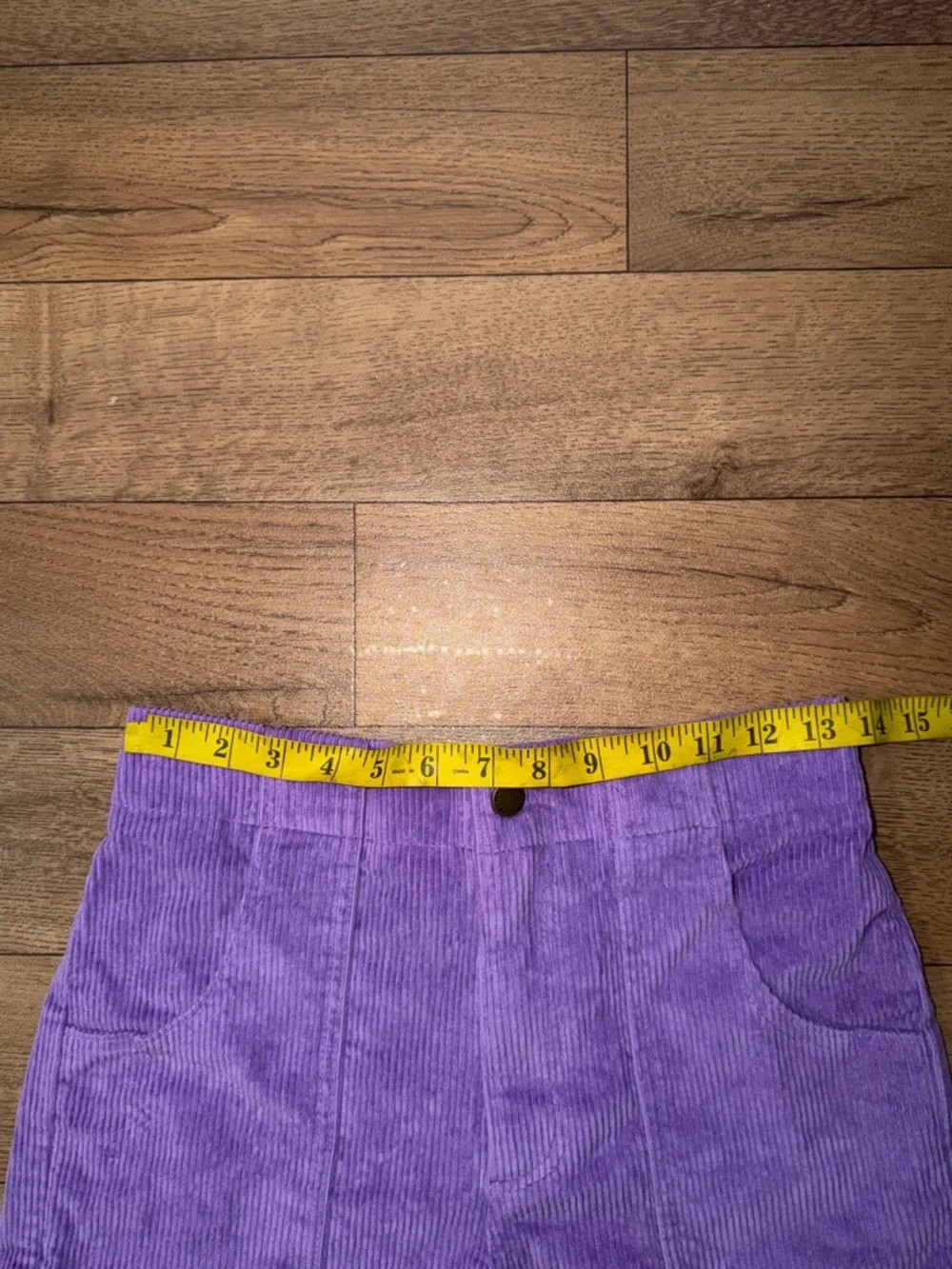 Hammies Size 28 Purple Corduroy Shorts Retro Roller Rink Unisex Bottoms Trendy - Picture 10 of 12